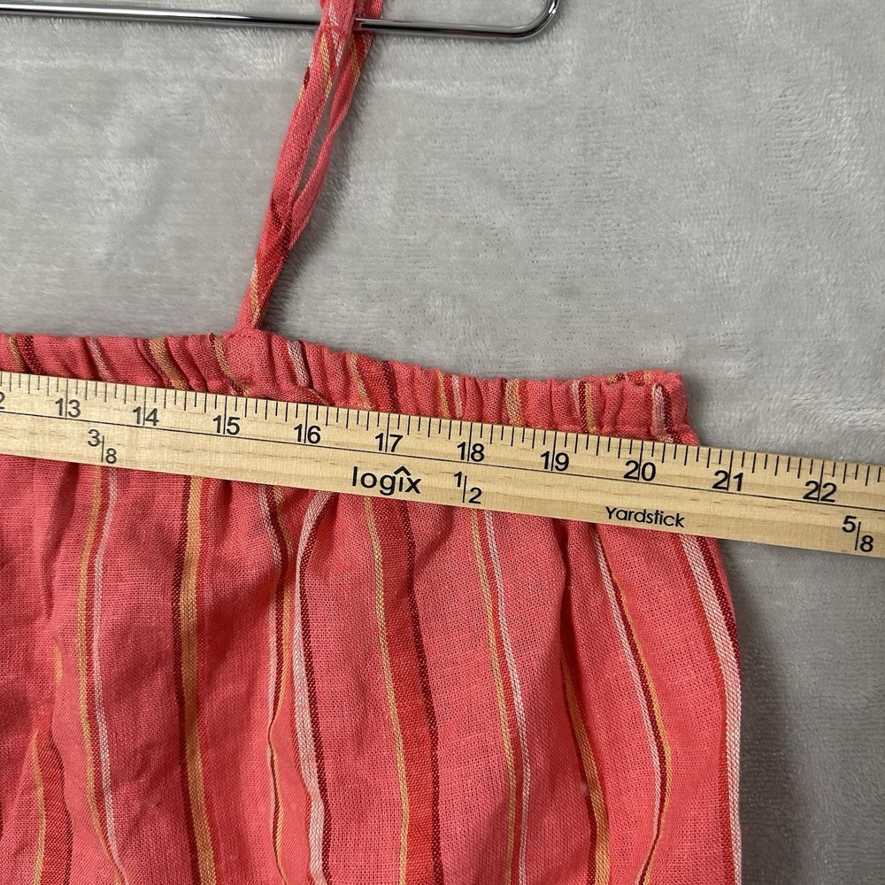 A New Day Women's XXL Dress‎ Pink Striped Sleeveless Shift Linen Blend New - Picture 8 of 14